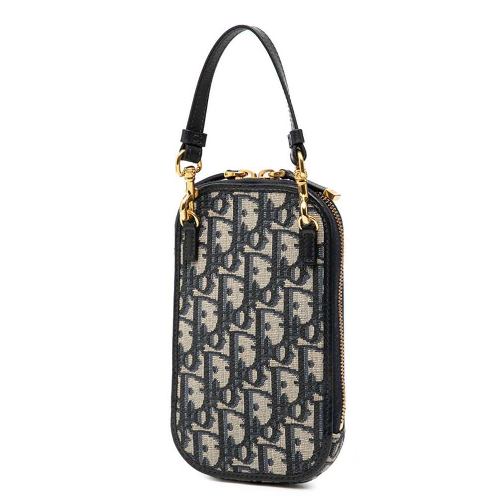 CHRISTIAN DIOR Blue Leather Shoulder Bag - Picture 2 of 6